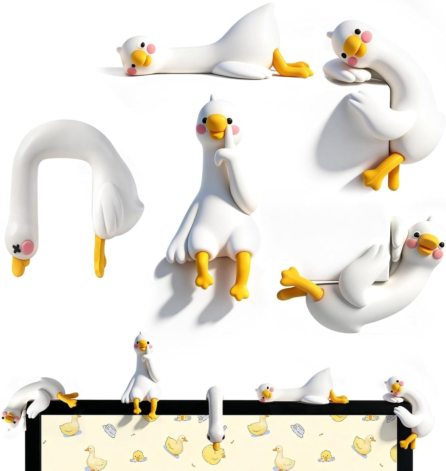 Set van 5 kantoor gadgets, decoraties en minifiguren voor een creatieve werkplek