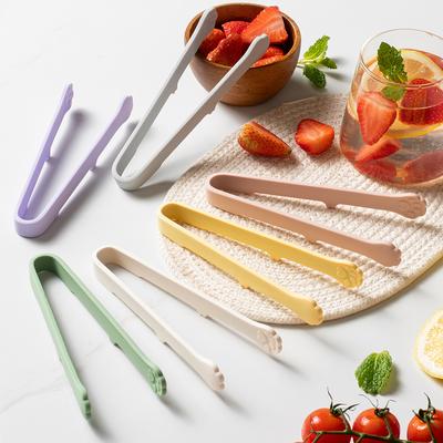 Uplifted Trends Cat Paw Silicone Food Tongs Mini Serving Clip For Snacks Bread Ice And BBQ pink
