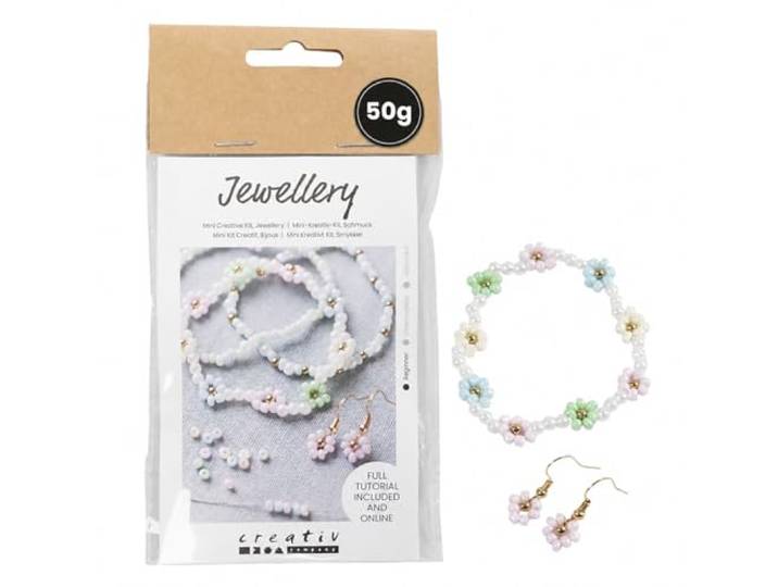 Mini Craft Mix sieraden, kleurrijke armbanden, 1 verpakking, klein