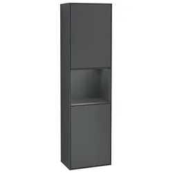 Villeroy und Boch Finion Hochschrank F470HGHG 41,8x151,6x27cm, rechts, Regal Midnight Blue Matt Lacquer, Midnight Blue Matt Lacquer