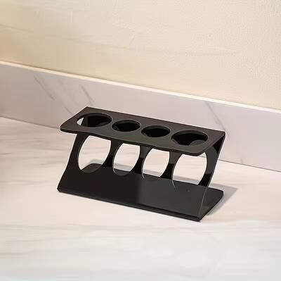 PRiME Draining Toothbrush Holder And Multipurpose Bathroom Organizer black