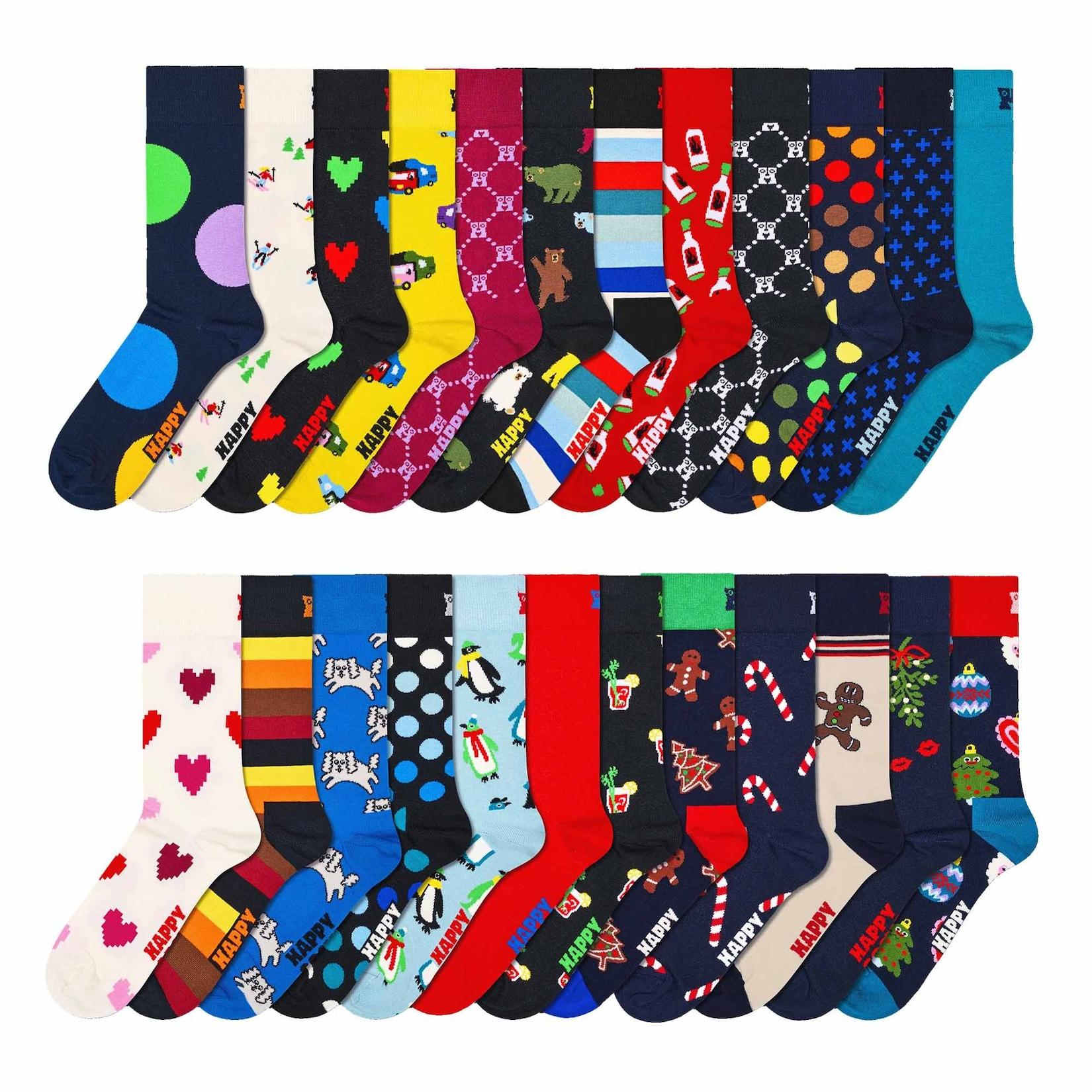 24-Pack Advent Calendar Gift Set Unisex Socken