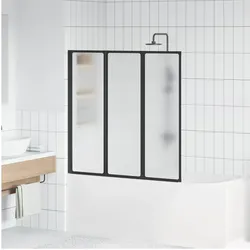 vidaXL, Duschkabine + Duschwand, Valonor (Wassertropfen) (117 cm, 120 cm, 117 cm)