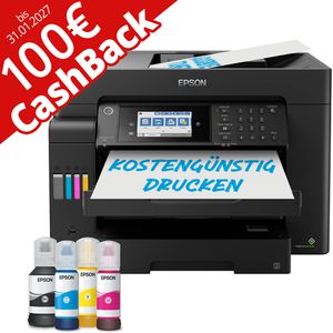 Epson Multifunktionsgerät EcoTank ET-16605, 100 Cashback, ADF, Kopierer, Fax,Scanner,Tintenstrahldrucker