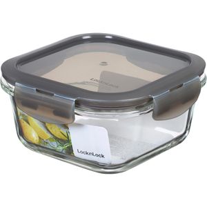 LocknLock Frischhaltedose LLG214G, aus Glas, 0,5 Liter, transparent, luftdicht