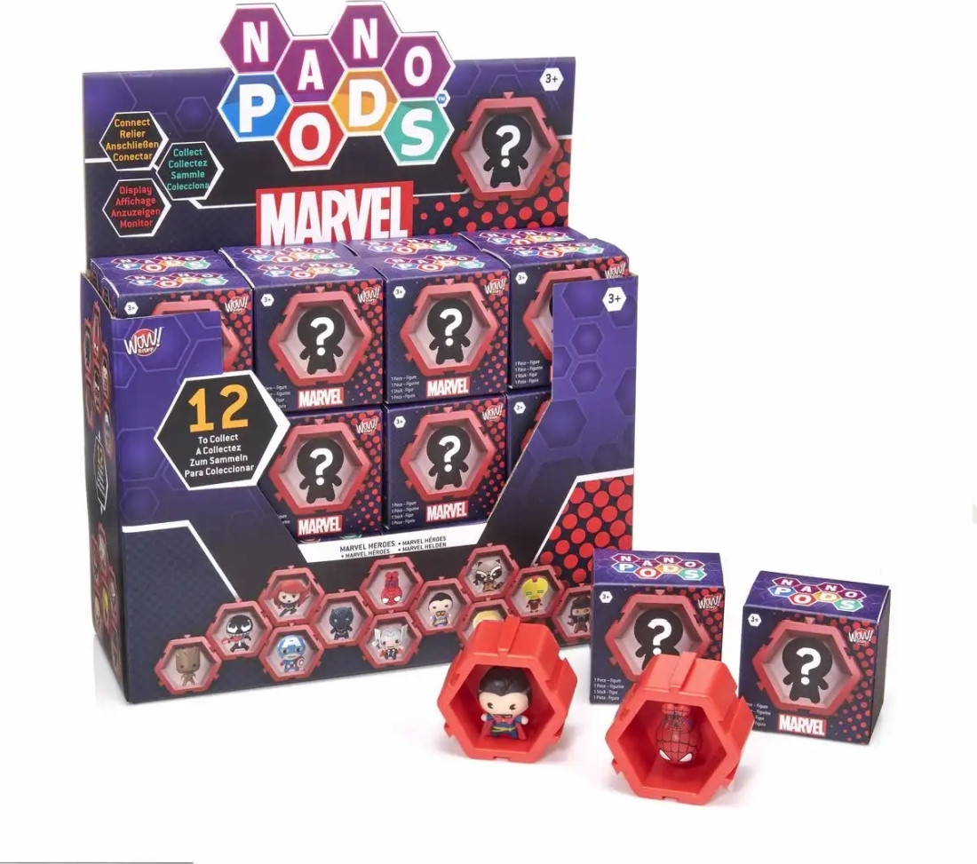 Wow Stuff Marvel Minifiguren Nano PODs 24 stuks 5 cm
