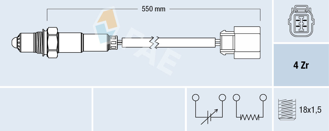 Fae Lambdasonde 77473 Für Honda Standard Automobile