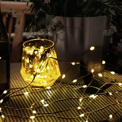 Dekolicht Lichterkette Girlande Hängeleuchte Balkonlampe Außenleuchte Partylicht LED Band, 10x Flammig 0,04W, L 148 cm