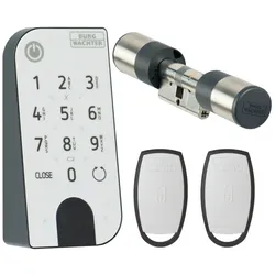 Burg Wächter Türschloss secuENTRY easy 7601 PIN Code Tastatur mit 2 Transponder