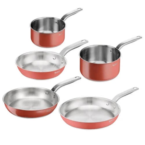 Tefal Sensation Terracotta pannenset, 5-delig