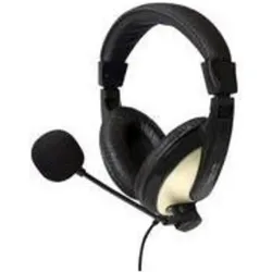 LogiLink Stereo Headset (Kabelgebunden), Office Headset, Gelb, Schwarz