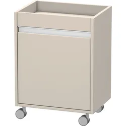 Duravit Ketho Rollcontainer, 500x670x360 mm, eine Tür, Anschlag rechts, KT2530R9191, Farbe: Taupe Matt Dekor