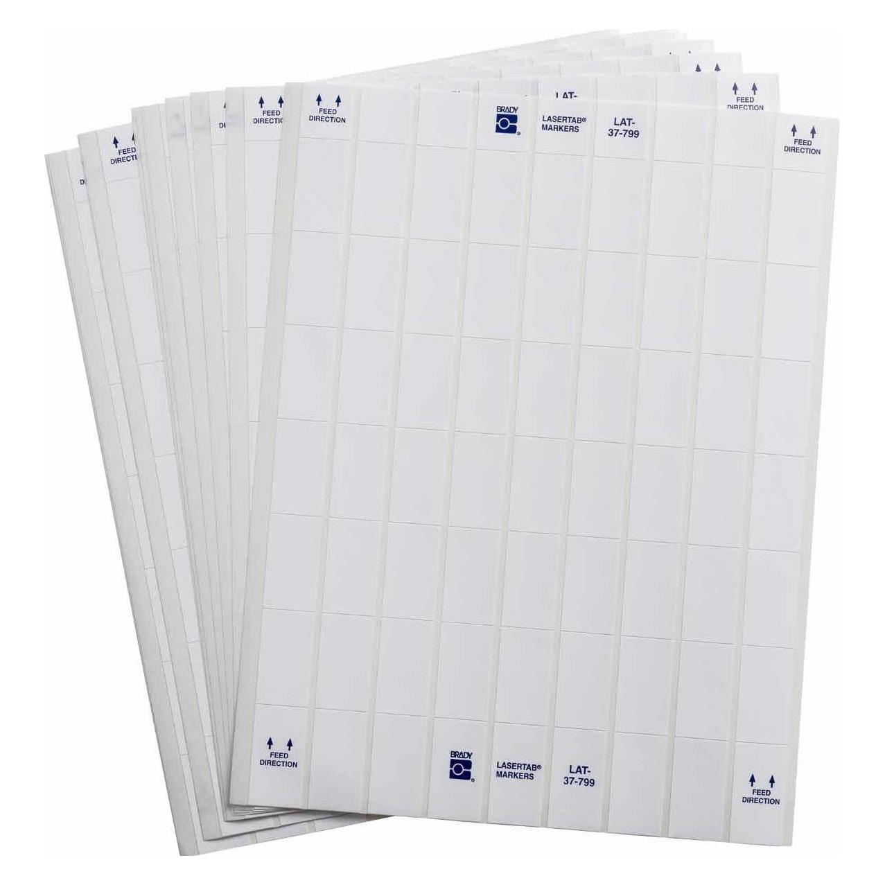 Brady LAT-37-799-1, Nylongewebe, Weiss, 20.32 x 36.50 mm, permanent, US-Letter, 9-bahnig (1.026 E.) (LAT-37-799-1)