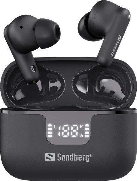 Sandberg Trådløse Earbuds Anc+enc, Sort