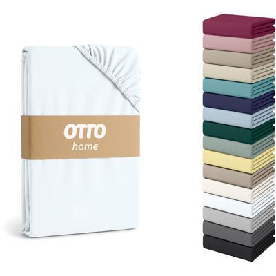 Spannbettlaken OTTO HOME "Physalis Topper COMFORT", weiß, B:180cm L:200cm, Jersey, Obermaterial: 100% Baumwolle, Bettlaken, Spannbettlaken, bis 10 cm Höhe, Bettlaken, Laken, in Comfort & Premium Qualität