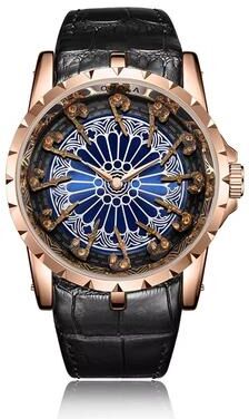 Inspired Finds UTHAI CQ312 Medieval Knight Quartz Watch For Men rose Rose Blue