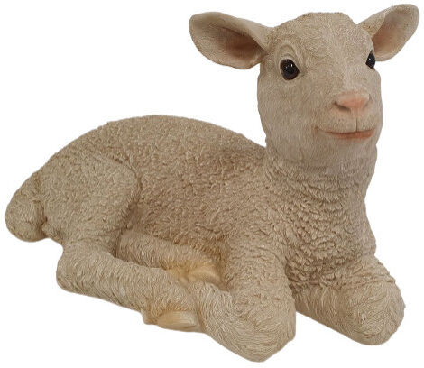 FD Dekofigur Lamm liegend 26 x 20 x 40 cm