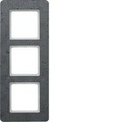 Berker 10136020 Rahmen 3fach Q.7 Beton Strukturiert