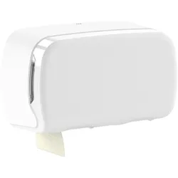 Plock GmbH Toilettenpapierspender SemyTop - für 2 Rollen - Kunststoff - weiß