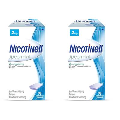 Nicotinell Kaugummi Spearmint 2 mg x2 2x96 St
