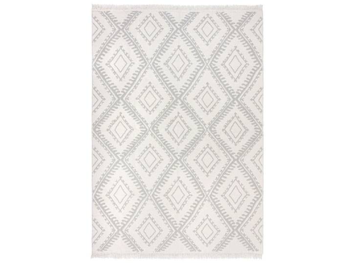 Tapis moderne en coton recyclé beige 120x170 cm