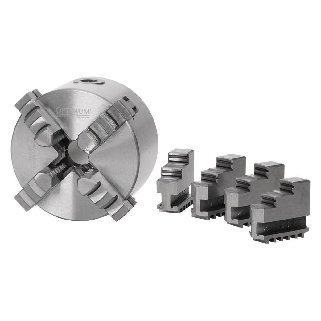 Optimum Vierbacken-Drehfutter Guss, zentrisch spannend Ø 125 mm (3442812)