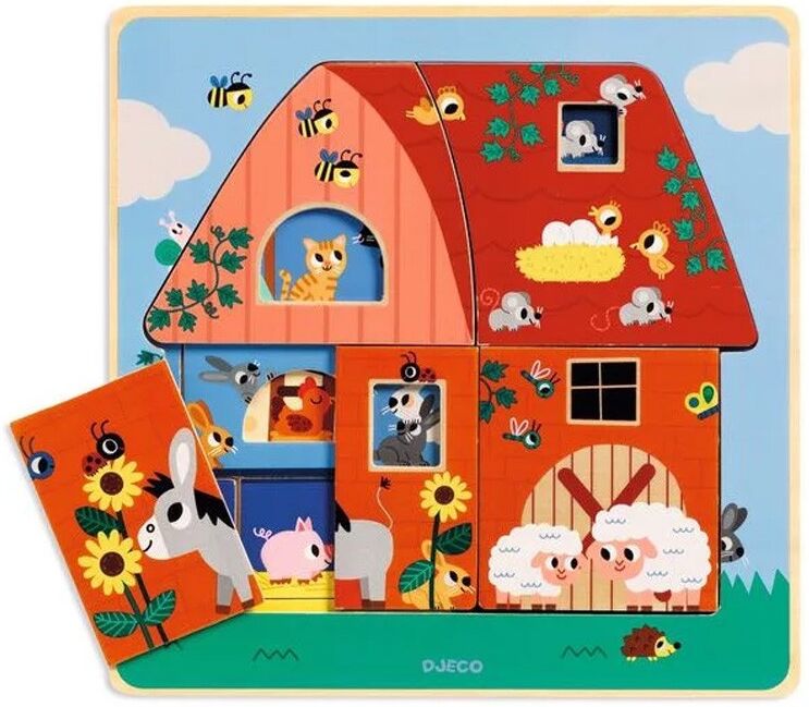 Puzzle Chez Moo 5 pcs - Djeco