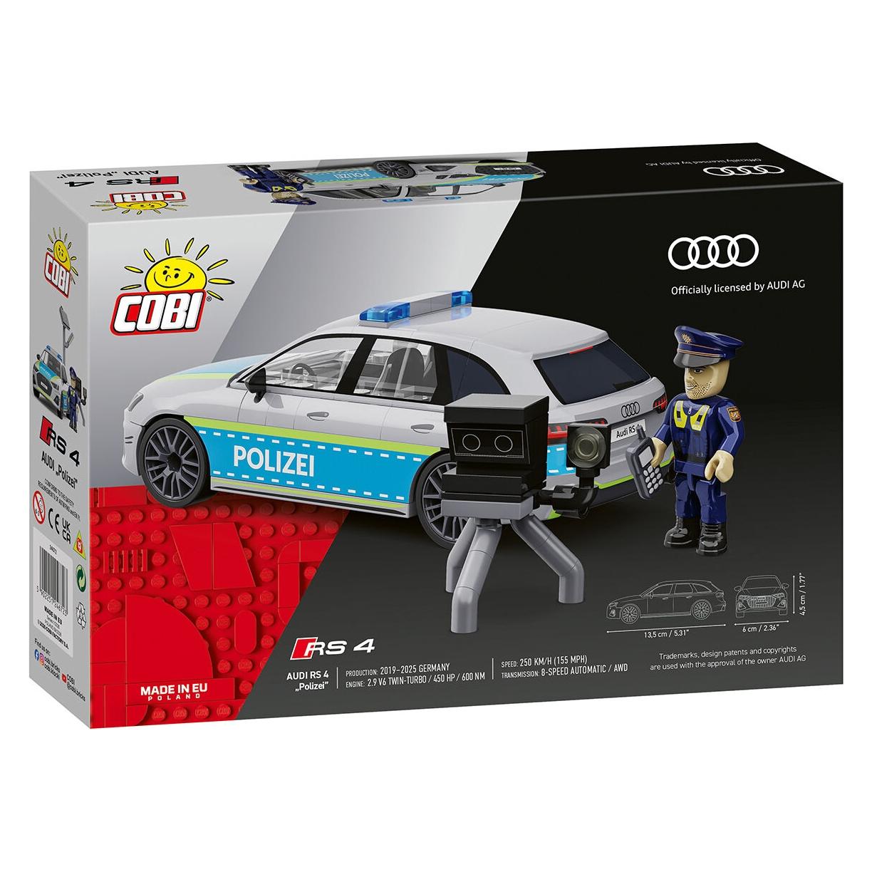 Cobi 146 PCS AUDI /24672/ RS 4 B9 POLIZEI (COBI-24672)