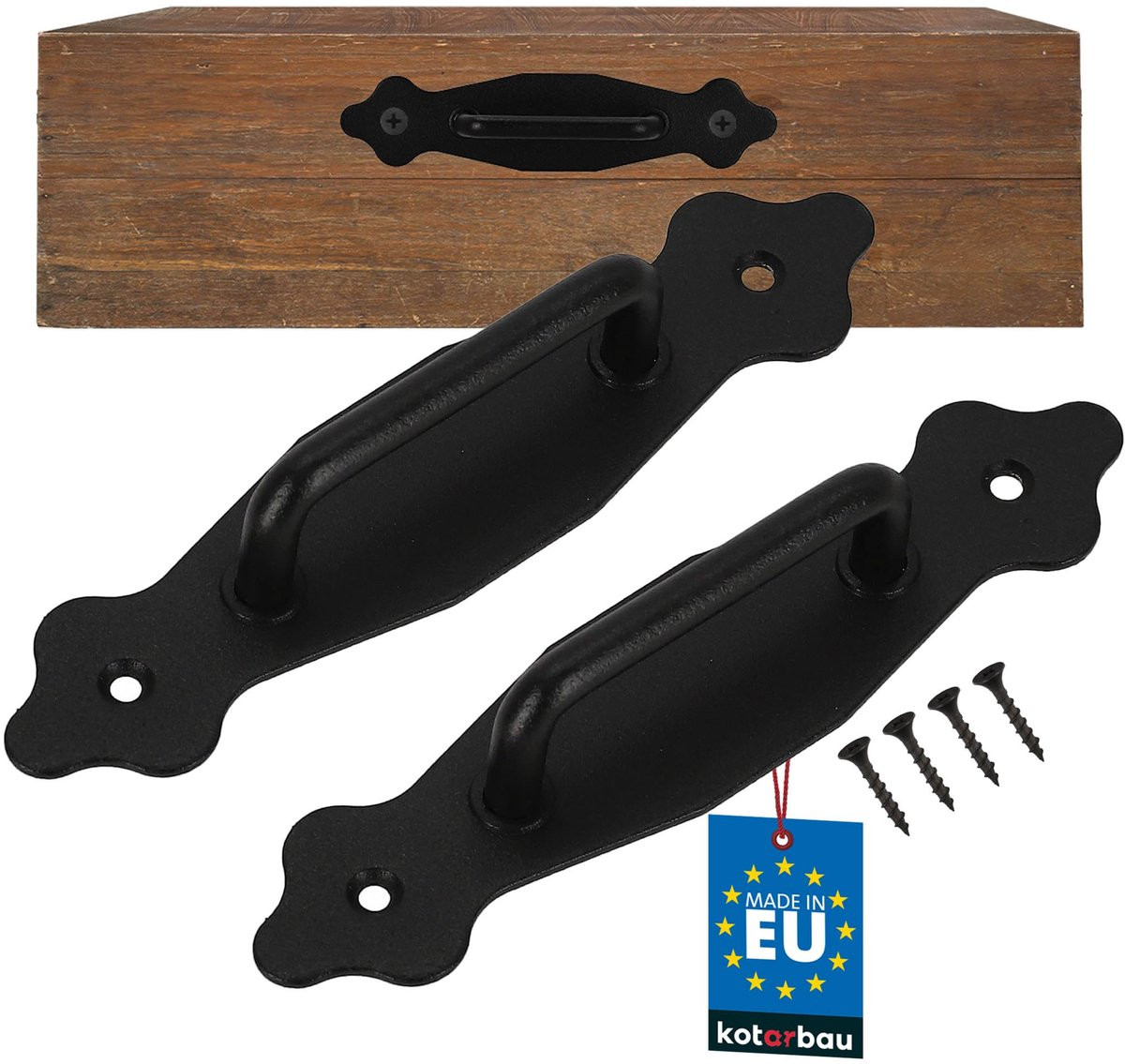 KOTARBAU Meubelgreep Set van 2 Stuks - Kast- en Ladegreep - Zwart - 155 mm
