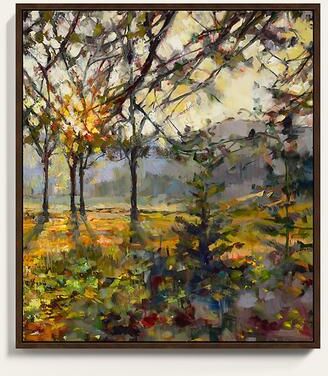"Mountain Dawn Framed Canvas - 54"" x 48"" - Ballard Designs"
