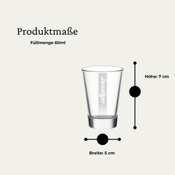 Gravur CIAO Stamper 6 cl Name mit Hintergrundschatten -  6 Stück