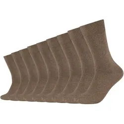 CAMANO Herren Socken Online comfort cotton Socks 9p, Größe 43-46 in Braun Braun