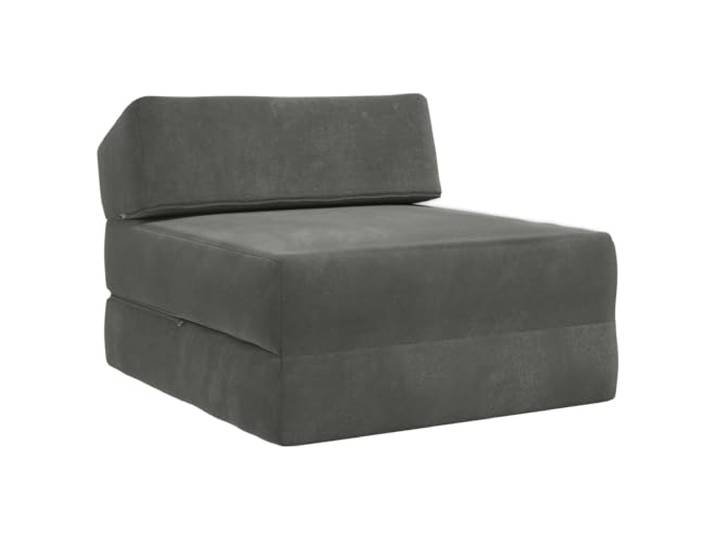 Coespram Klappsofa 60x70x41cm Dunkelgrau Faltbares Schlafsessel Stoff Kompakter Schlafsessel mit Schaumstoffpolsterung und abnehmbarem Bezug fuer Wohnzimmer und Schlafzimmer.