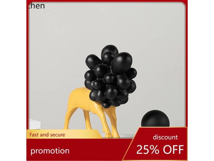 YFY Niche abstraite Lion Animal œuvre décoration Table d'entrée concepteur correspondant décoration douce ornement créatif