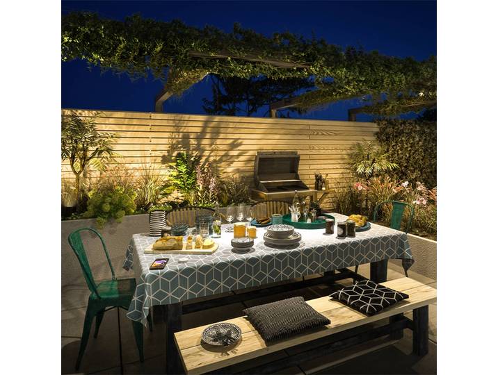Philips LED-Solar-Wandleuchte Jivix, 2er-Pack Jivix, schwarz, Kunststoff, Modern