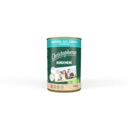 Christopherus Menue Adult mit Truthahn, Reis, Karotte | 6x 400g