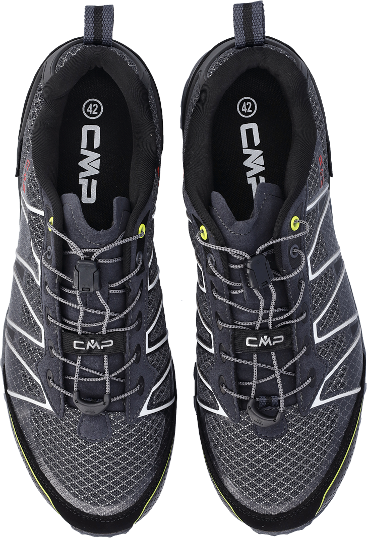 Wanderschuh CMP "ALTAK WP TRAIL SHOES", Herren, Gr. 41, schwarz (antracite, cemento), Synthetik, Schuhe Wanderschuh, wasserdicht antracite, cemento 41