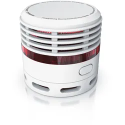 Brandson Rauchmelder Mini - 10 Jahre Batterie - Lithium Ionen Batterie 1500 mAh - Lautstärke 85 db - LED Indikator - Prüftaste