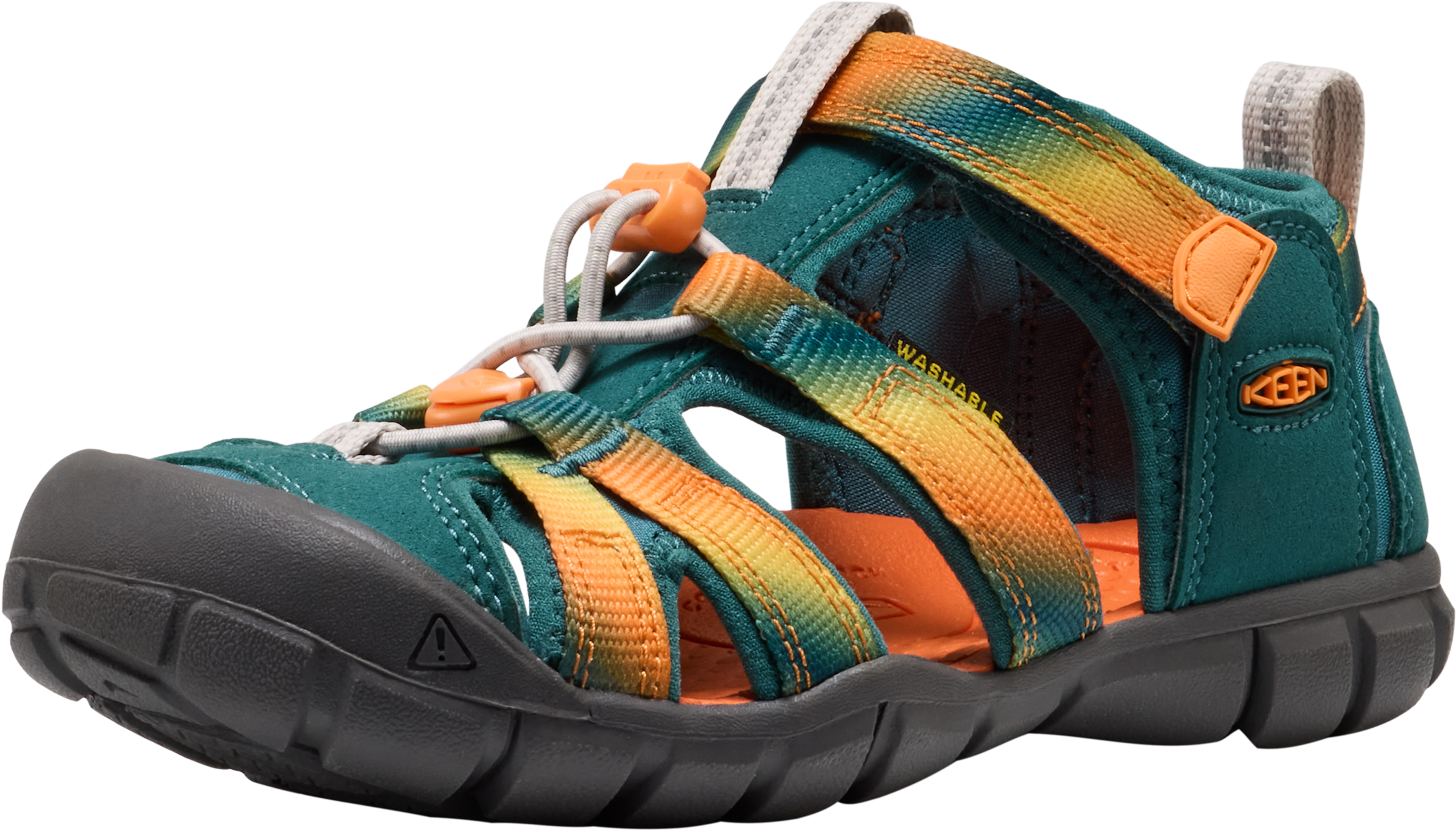 Sandale KEEN "SEACAMP II CNX", Mädchen, Gr. 36, bunt (ombre medite), Synthetik, Schuhe Sandale ombre medite 36