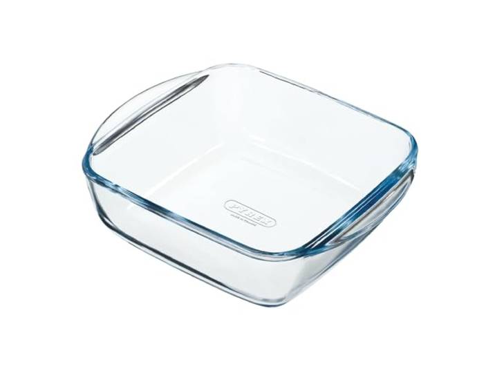 PYREX PREPWARE vierkante glazen schaal, 20 x 17 cm, 1 l
