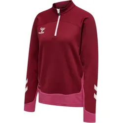 hummel LEAD Damen 1/2-Zip Pullover biking red XS