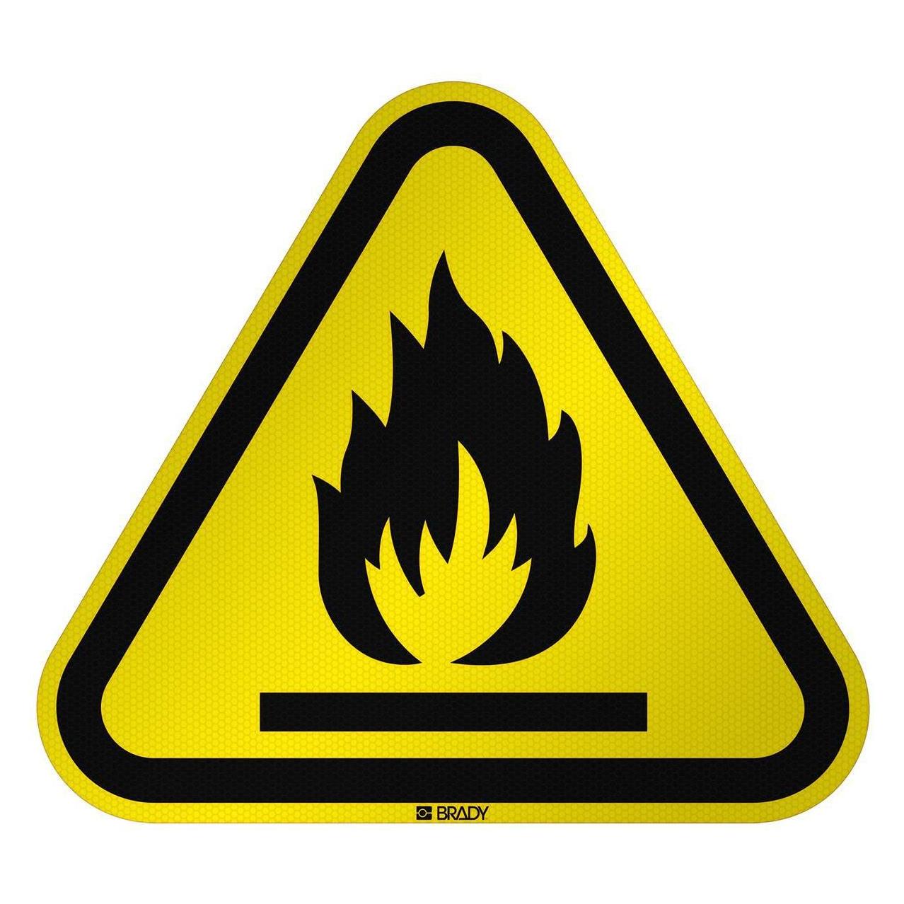 Brady ISO Safety Sign Warning (W/W021/NT/RFL-TRI310-1)