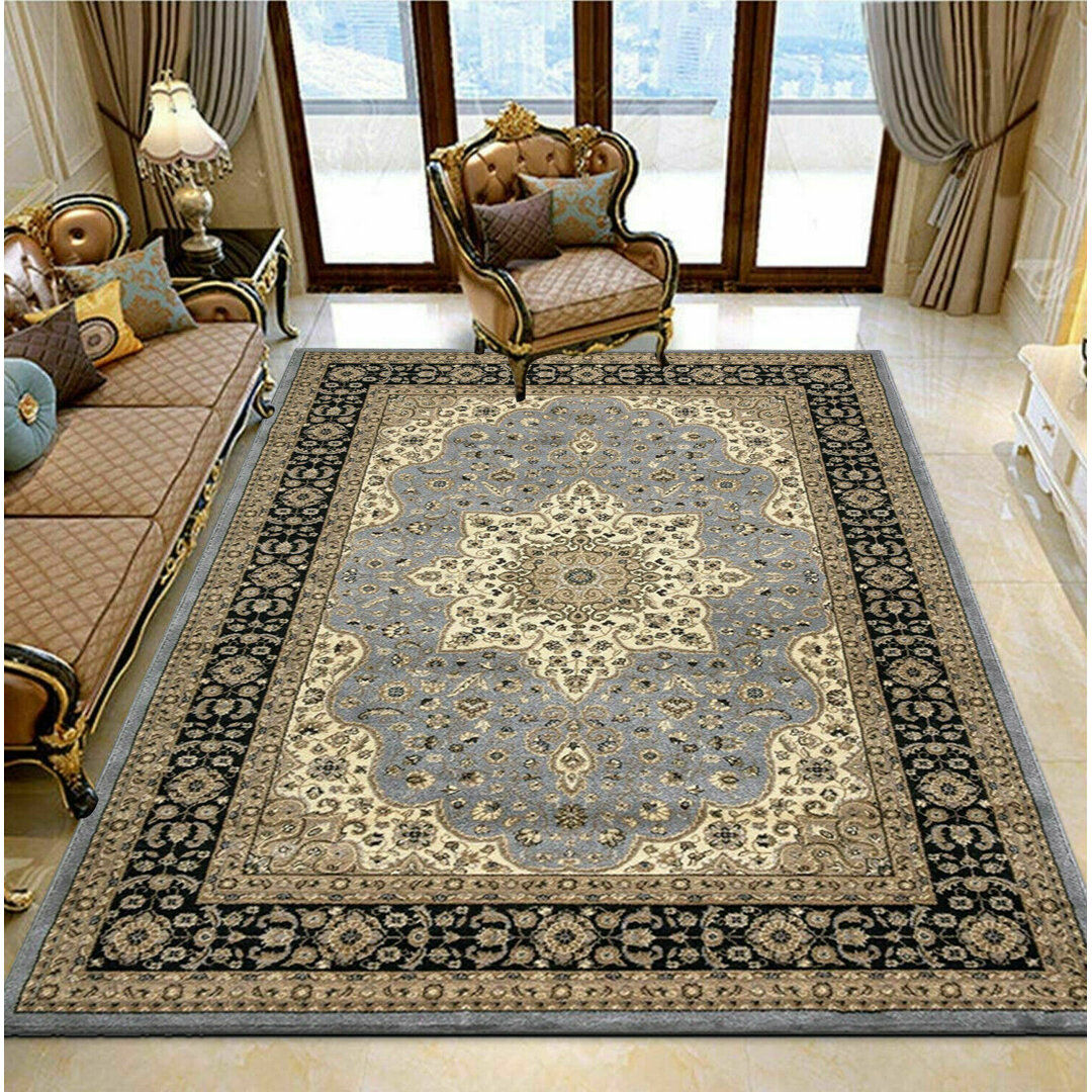 Rosalind Wheeler Living Room Large Traditional Rugs For Bedroom Living Room Carpet Hallway Runner Gray Runner 60 x 220cm