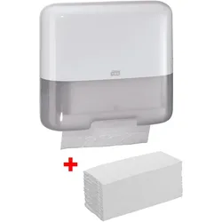 TORK Papierhandtuchspender-Set Elevation H3 Classic Mini 300 Tücher weiß