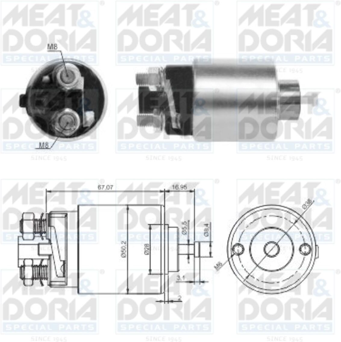 Magnetschalter, Starter MEAT & DORIA 46285