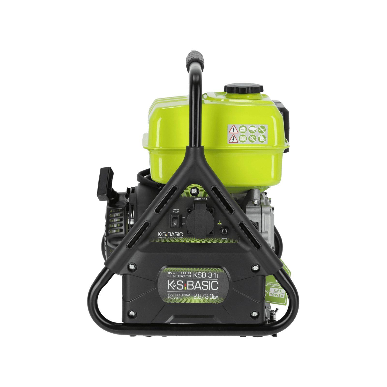 Inverter-Generator KSB 31i mit einer Maximalleistung von 3,0 kW - sicher für empfindliche Geräte, kompakte Bauweise