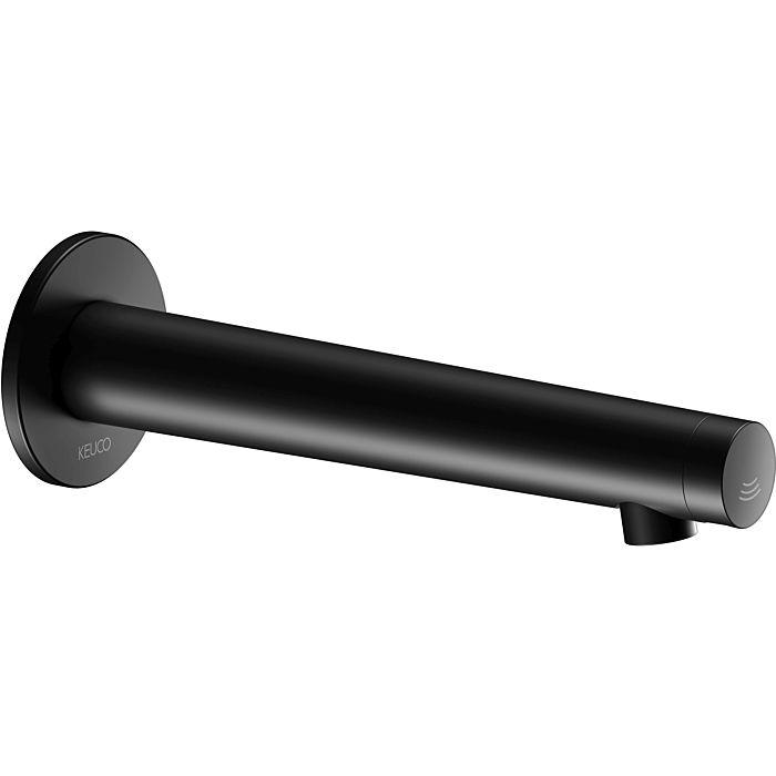Keuco IXMO Elektronik-Waschtischarmatur 59517371141 schwarz matt, Unterputz, Netzbetrieb, Ausladung 225mm, runde Rosette