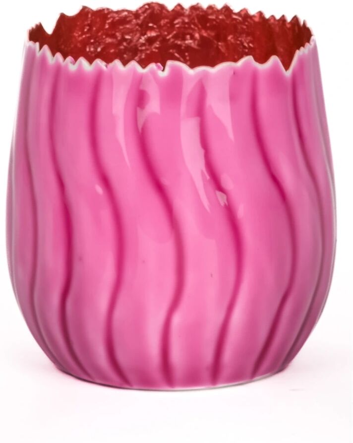 Decofinder Welle Pink H: 10 cm  Pink