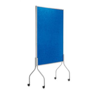 Rocada Moderationstafel 8100V22-2, Textilbezug, mit Rollen, 122 x 140 cm, blau
