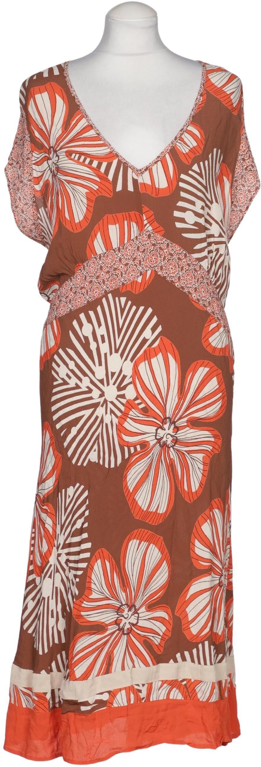 Simply Be Damen Kleid, Mehrfarbig, Kurz-Gr. EU 28, Viskose - Second Hand
